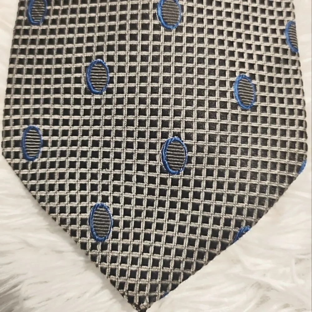 Pierre Balmain Silk Tie Gray Blue